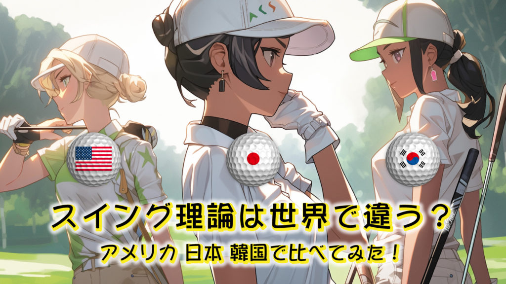 ゴルフスイング理論は世界で違う？日本 アメリカ 韓国で比べてみた！